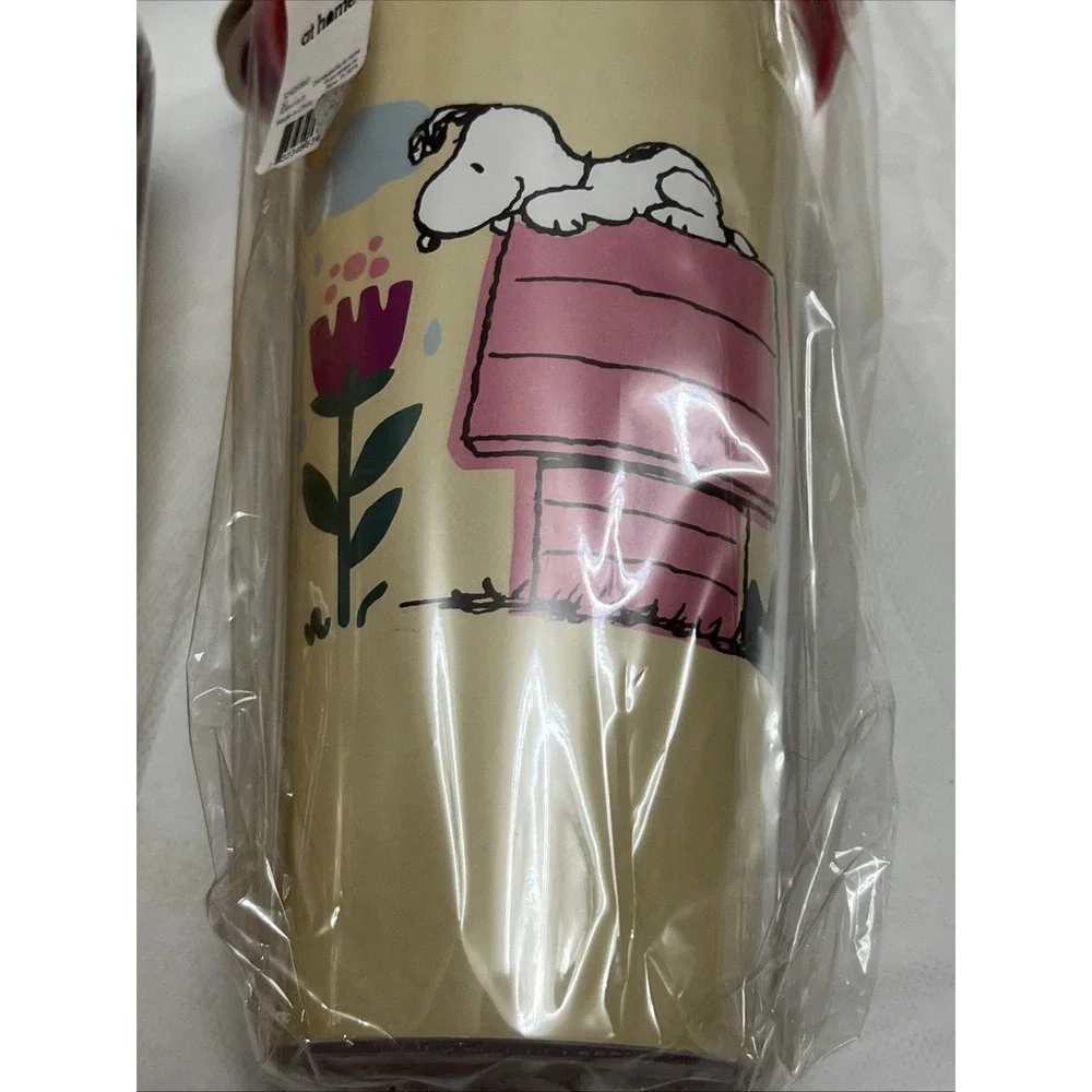 Peanuts Snoopy Iced Coffee Tumbler Set of 2 Just Beachy Doghouse Charlie Brown
